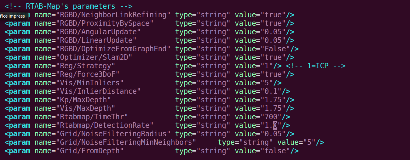 rtabmap parameters